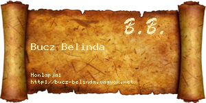 Bucz Belinda névjegykártya